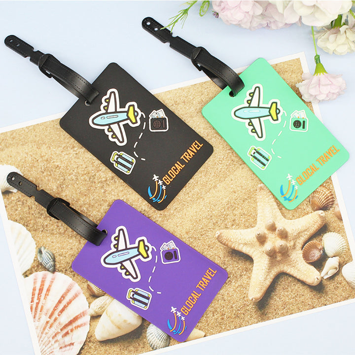 Unisex Luggage Tag with Playful Airplane Design Kalsten