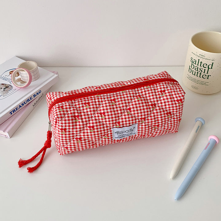 Stylish Quilted Pencil Case