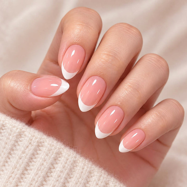 Elegant French Tip Nail Art Extensions Kalsten 1789915249