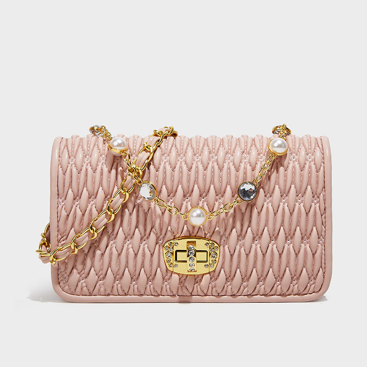 Elegant Quilted Evening Clutch Bag