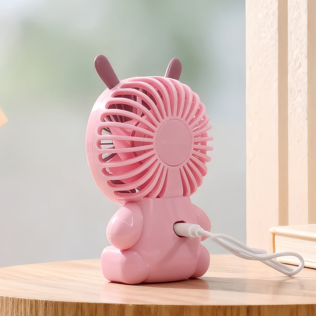 Women's portable USB mini handheld fan with animal design Kalsten