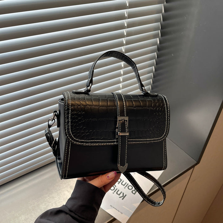 Elegant Crocodile Pattern Handbag