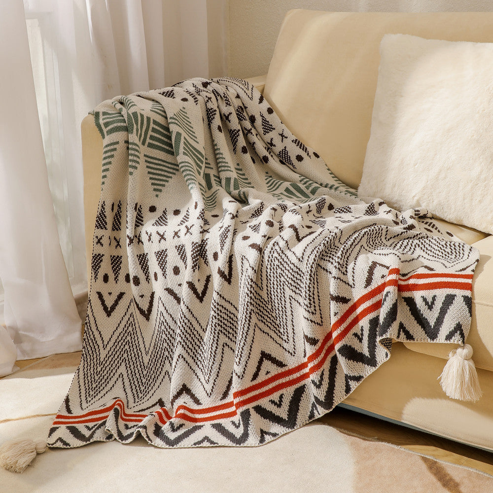 Bohemian Patterned Throw Blanket Kalsten