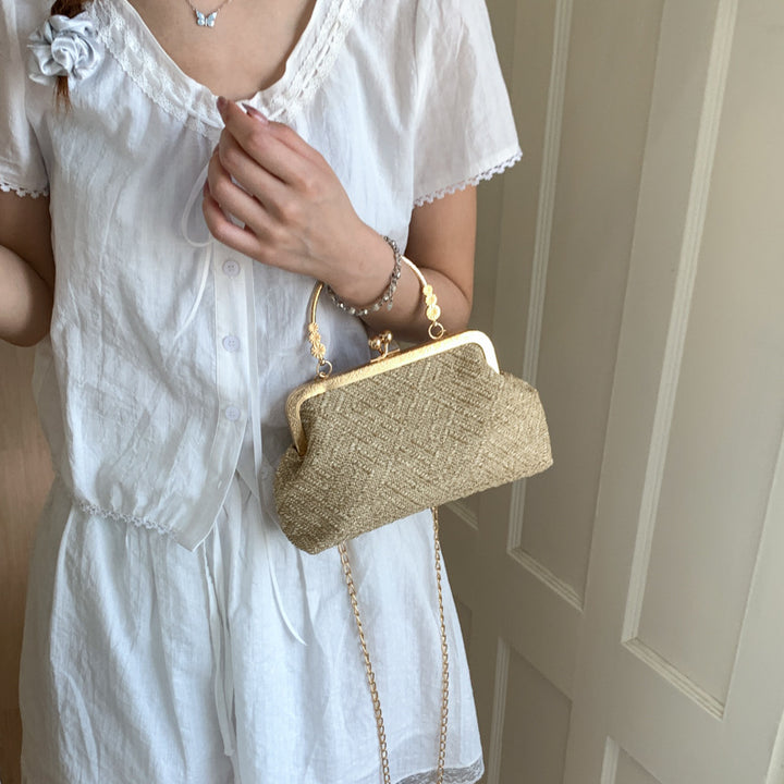 Vintage-Inspired Textured Crossbody Bag Kalsten