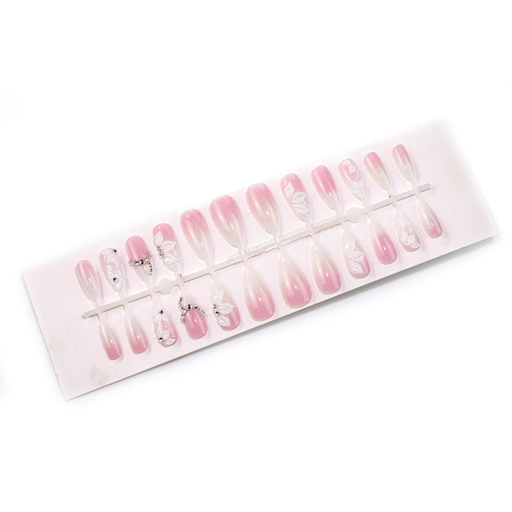 Floral Embellished Press-On Nail Set Kalsten