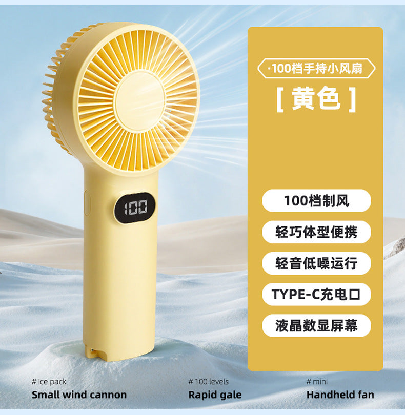 Ladies portable mini fan with 100 speed levels and LCD display Kalsten
