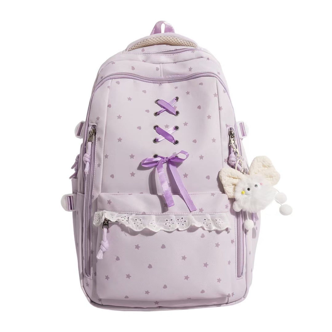 Backpack with Playful Star Motif and Elegant Details Kalsten