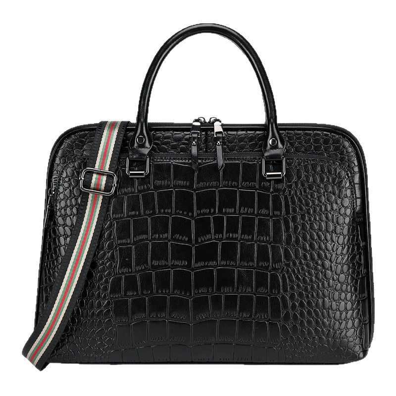 Elegant Laptop Briefcase in Crocodile Look Kalsten