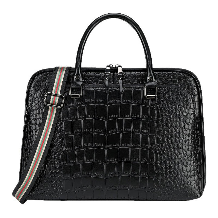 Elegant Laptop Briefcase in Crocodile Look Kalsten