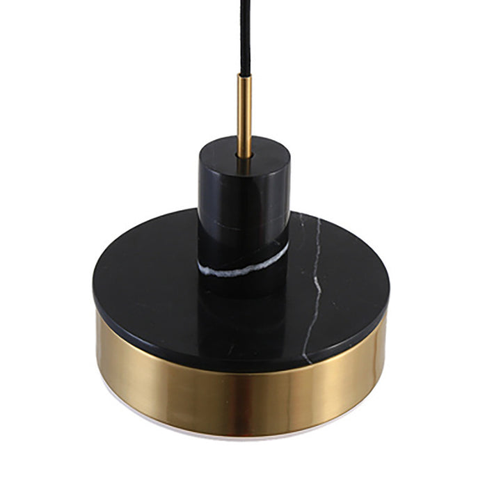 Modern Marble and Gold Pendant Light