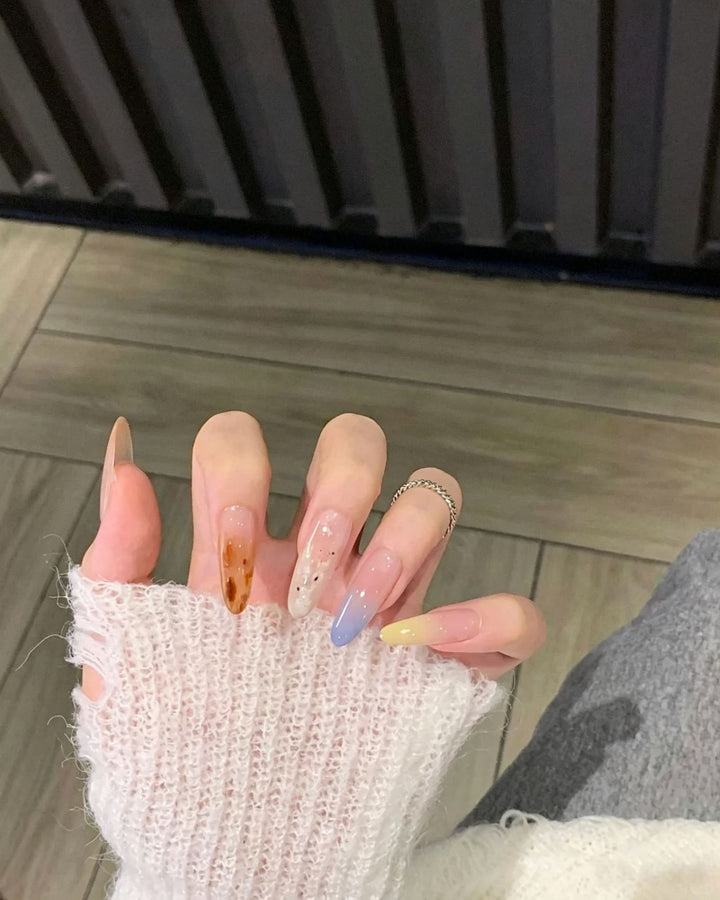 Trendy Artistic Stiletto Nail Enhancements