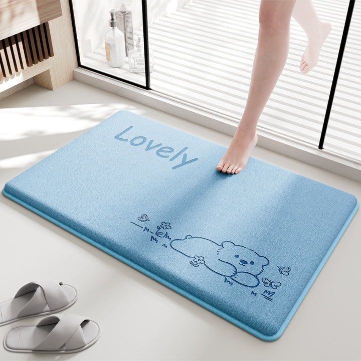 Adorable Cartoon Design Bath Mat Kalsten