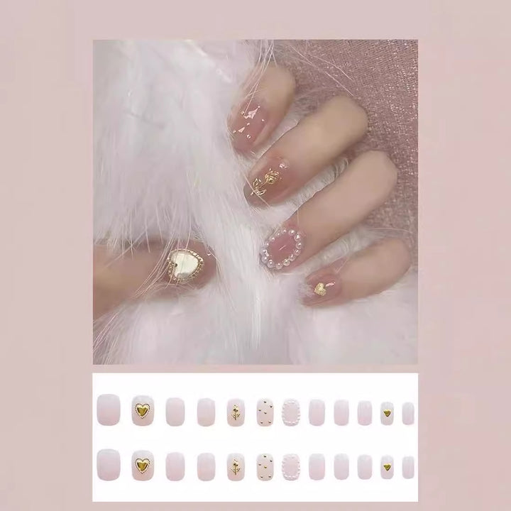 Luxurious Decorative Press-On Nail Set