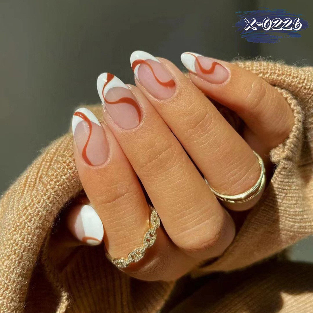 Artistic Swirl Pattern Nail Art Set