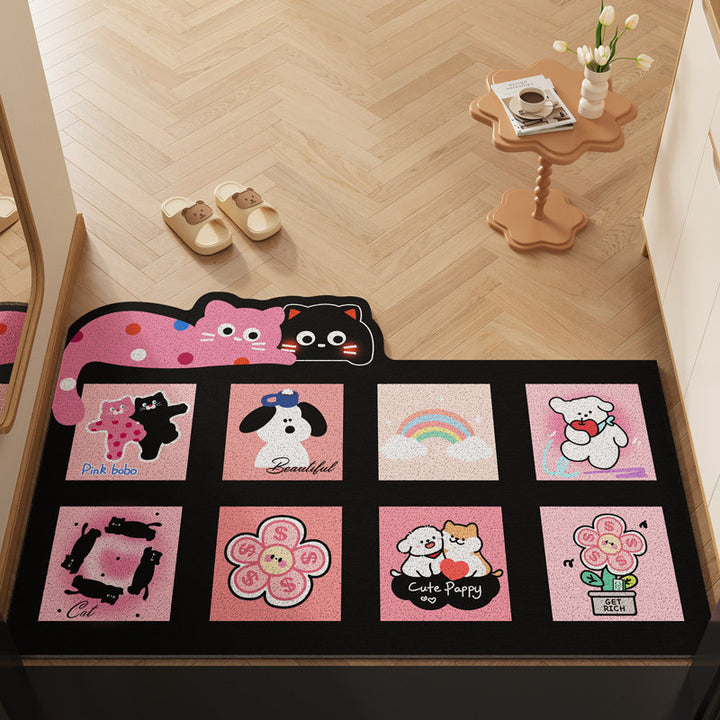 Cartoon-Themed Decorative Area Mat