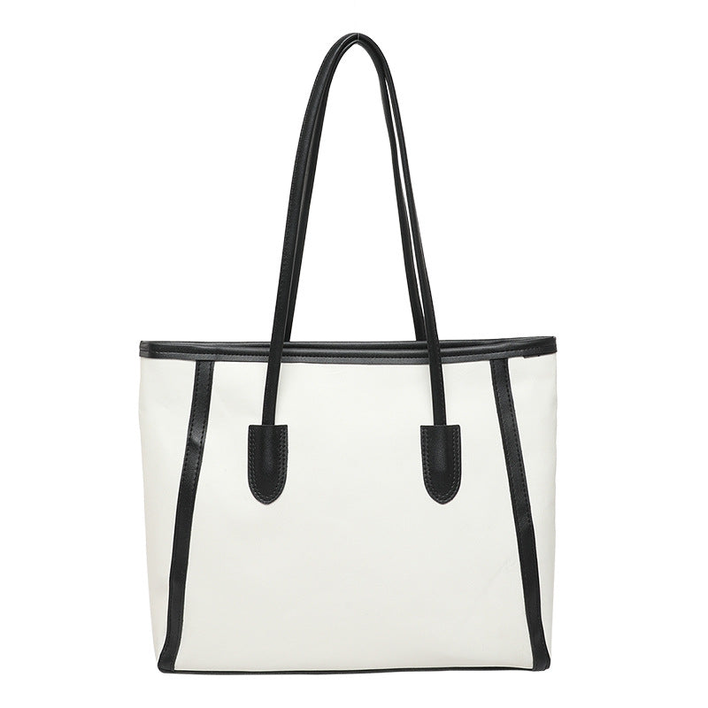 Classic Structured Canvas Tote Bag