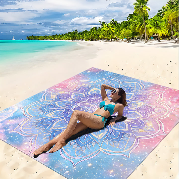 Mandala Design Beach Mat Kalsten