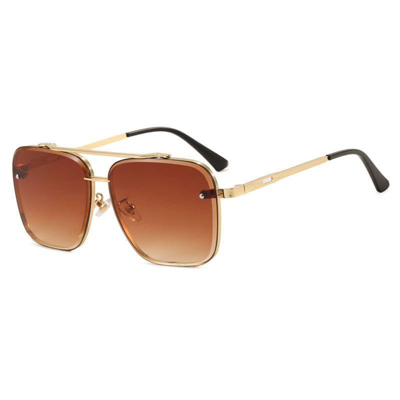 Women square sunglasses with protective lenses and modern metal frame Kalsten