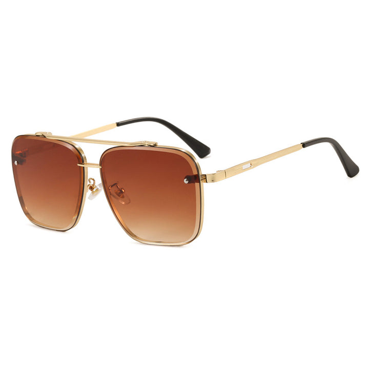 Women square sunglasses with protective lenses and modern metal frame Kalsten