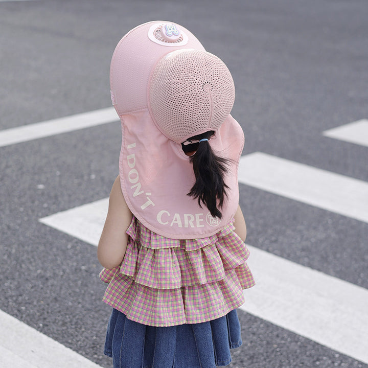 Child-Sun-Protective-Hat with Neck Protection, Breathable Mesh and Adjustable Chin Strap Kalsten