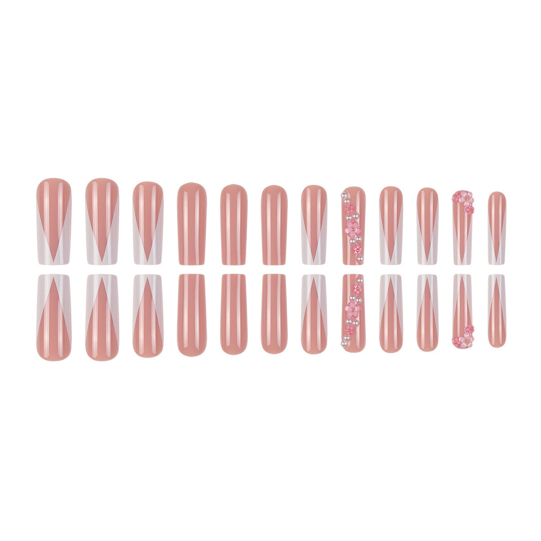 Decorative Floral Nail Art Press-On Set Kalsten