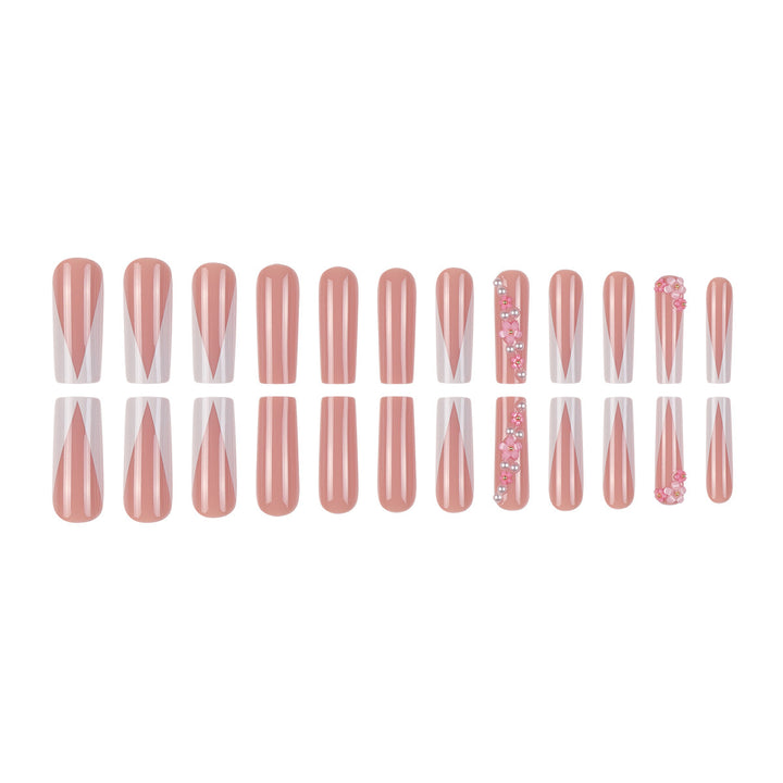 Decorative Floral Nail Art Press-On Set Kalsten