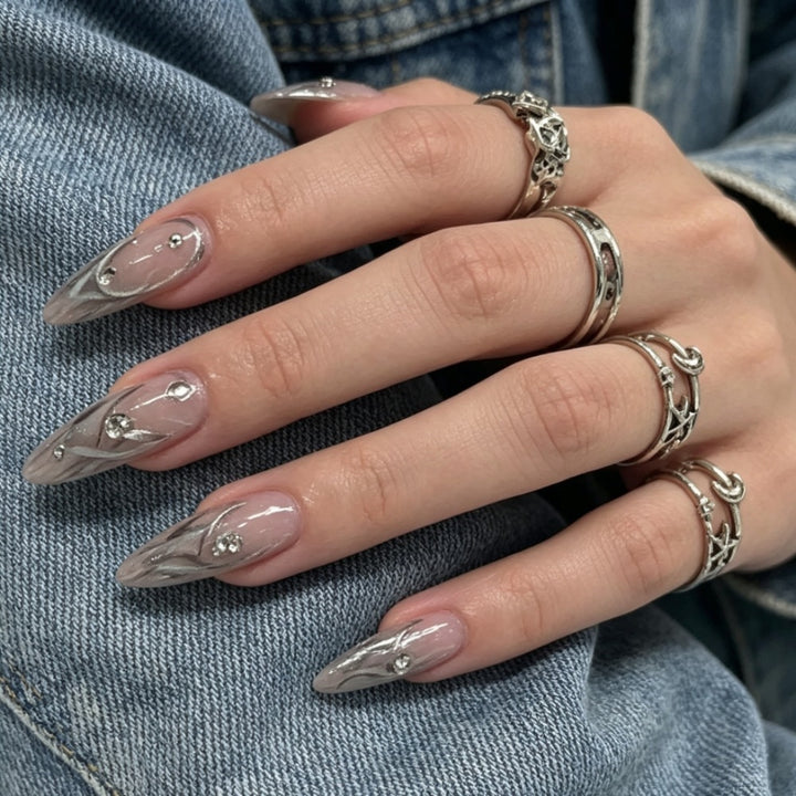 Stylish Stiletto Nail Art Enhancements