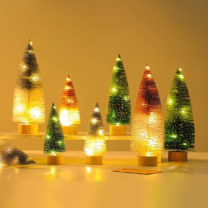 Illuminated Decorative Miniature Christmas Trees Kalsten