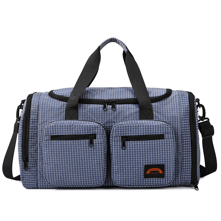 Versatile Checkered Gym Duffle Bag Kalsten