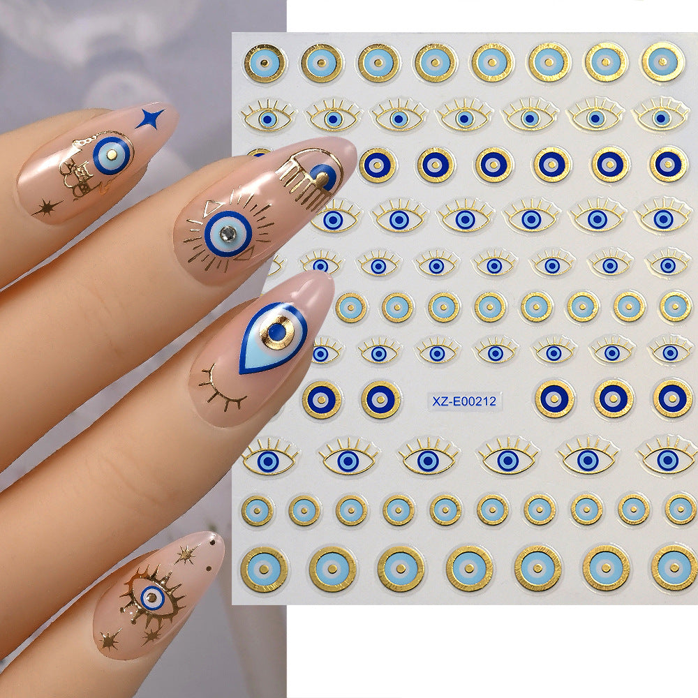 Abstract Wave Nail Art Stickers