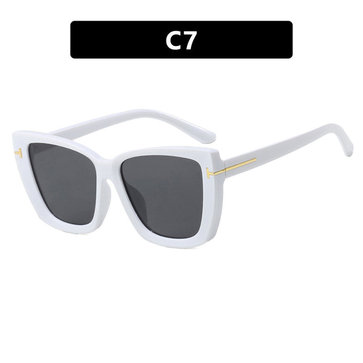 Women's large sunglasses in modern design with trendy tortoise pattern Kalsten