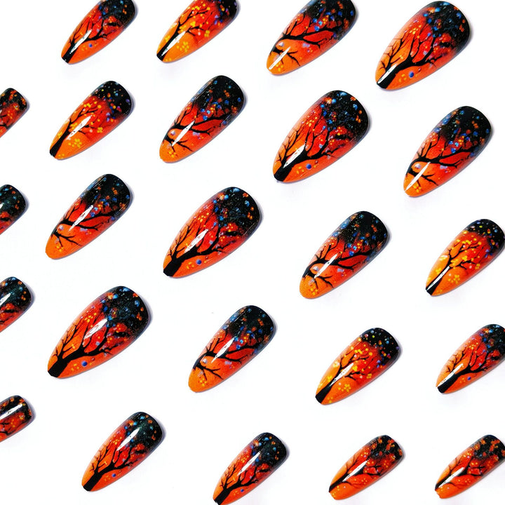 Artistic Autumn Grove Nail Art Kalsten