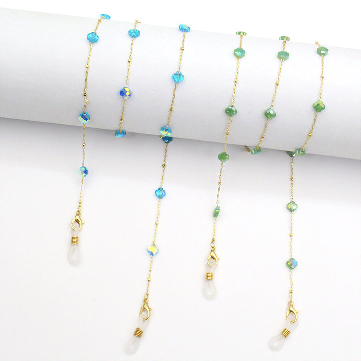Elegant Crystal-Designed Eyewear Chain Kalsten