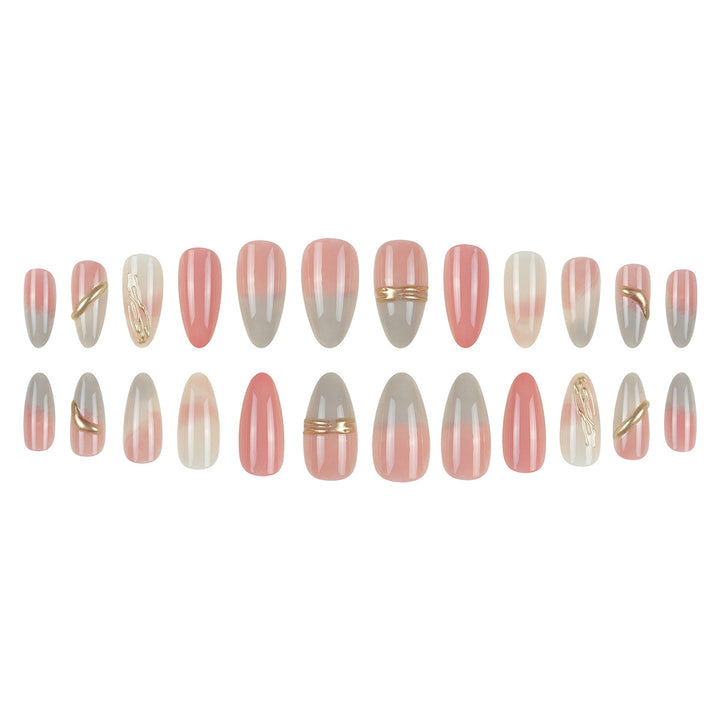 Elegant Stiletto Press-On Nails with Gradient Design Kalsten