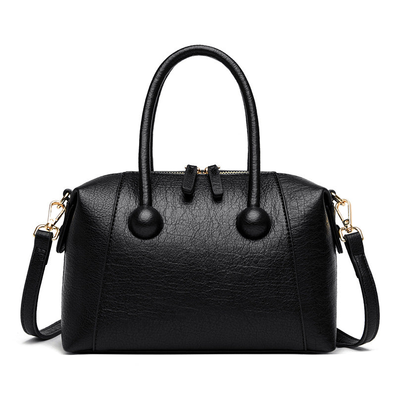 Stylish Textured Handheld Satchel Kalsten