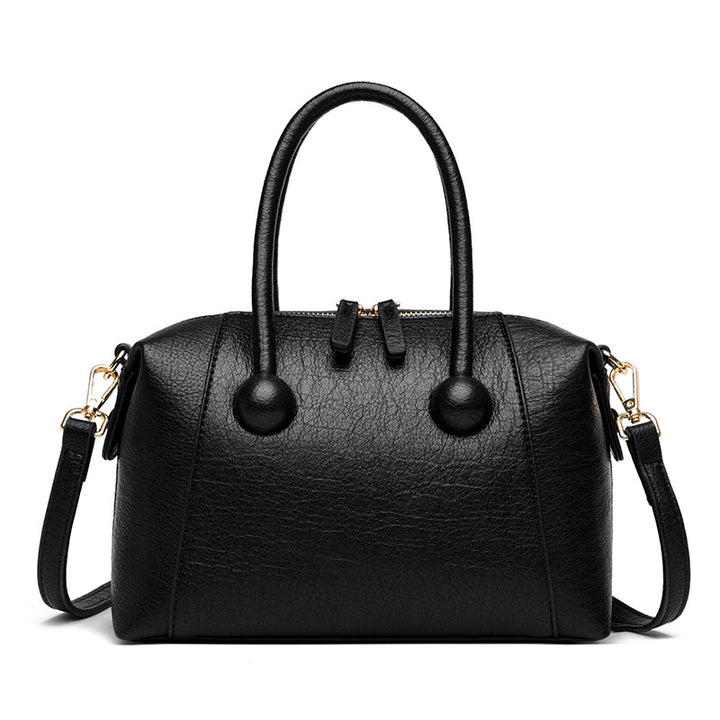 Stylish Textured Handheld Satchel Kalsten