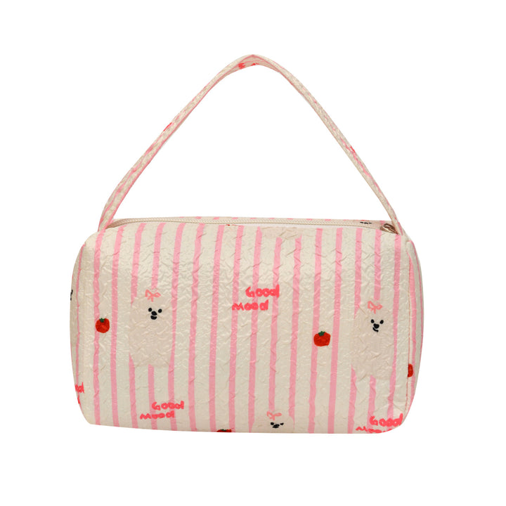 WoCharming Quilted Travel Cosmetic Bag Kalsten
