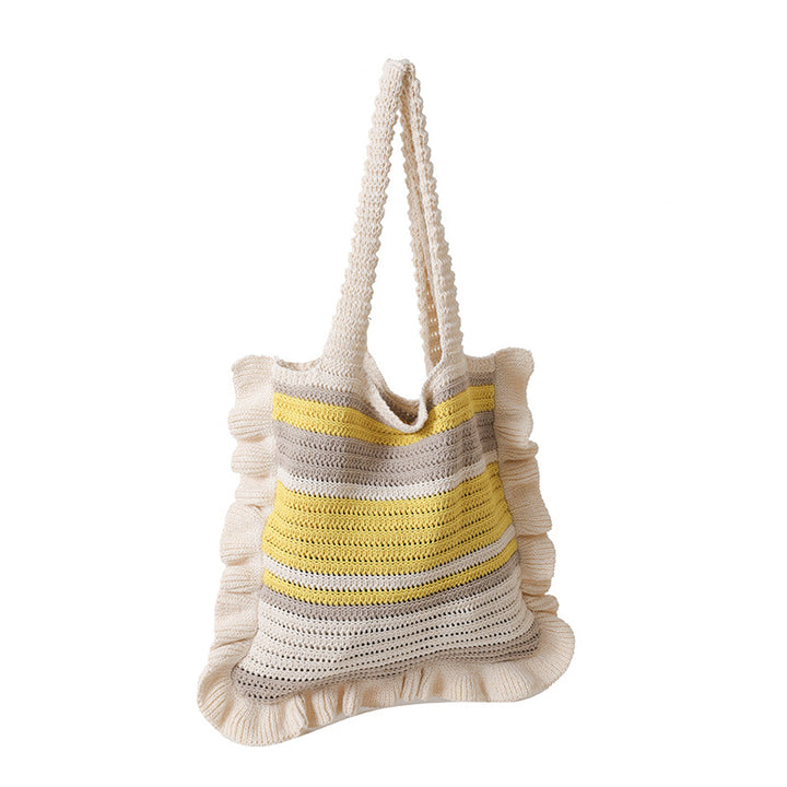Ruffled Tote Bag