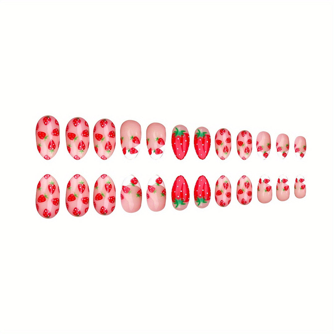 Artistic Strawberry Nail Art Set Kalsten