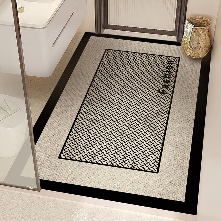 Non-Slip Geometric Bath Mat