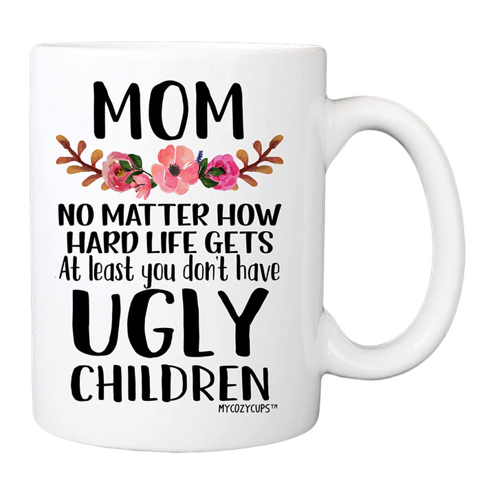 Ceramic Novelty Mother'S Day Coffee Mug With Tall Straight Walls Large C-Handle Sublimation Print