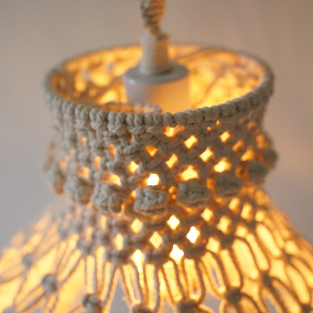 Macramé Hanging Light Fixture Kalsten
