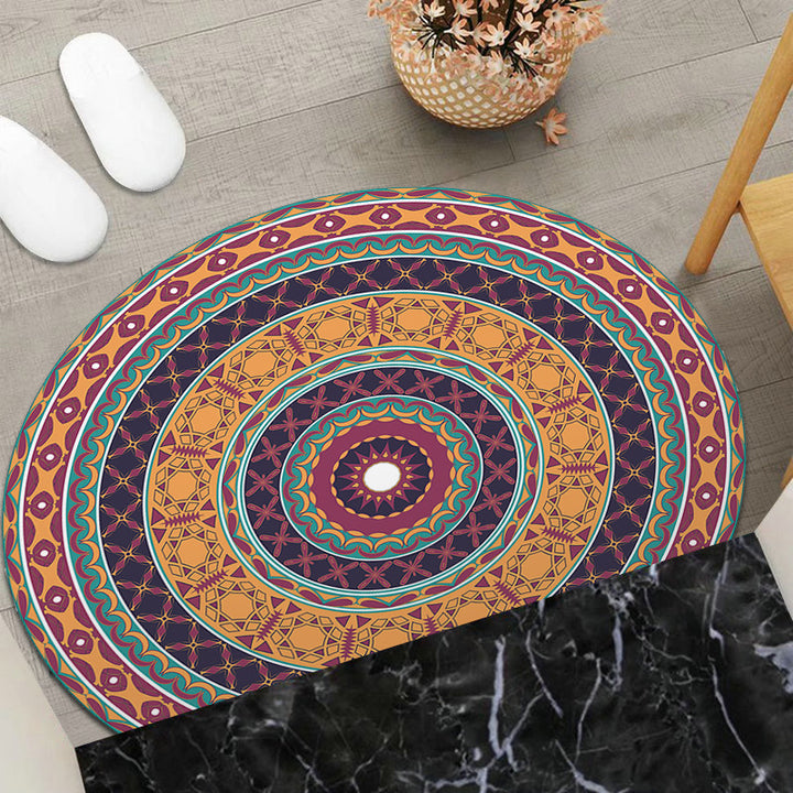 Round Geometric Area Mat Kalsten