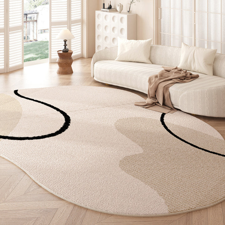 Organic Abstract Shape Area Rug