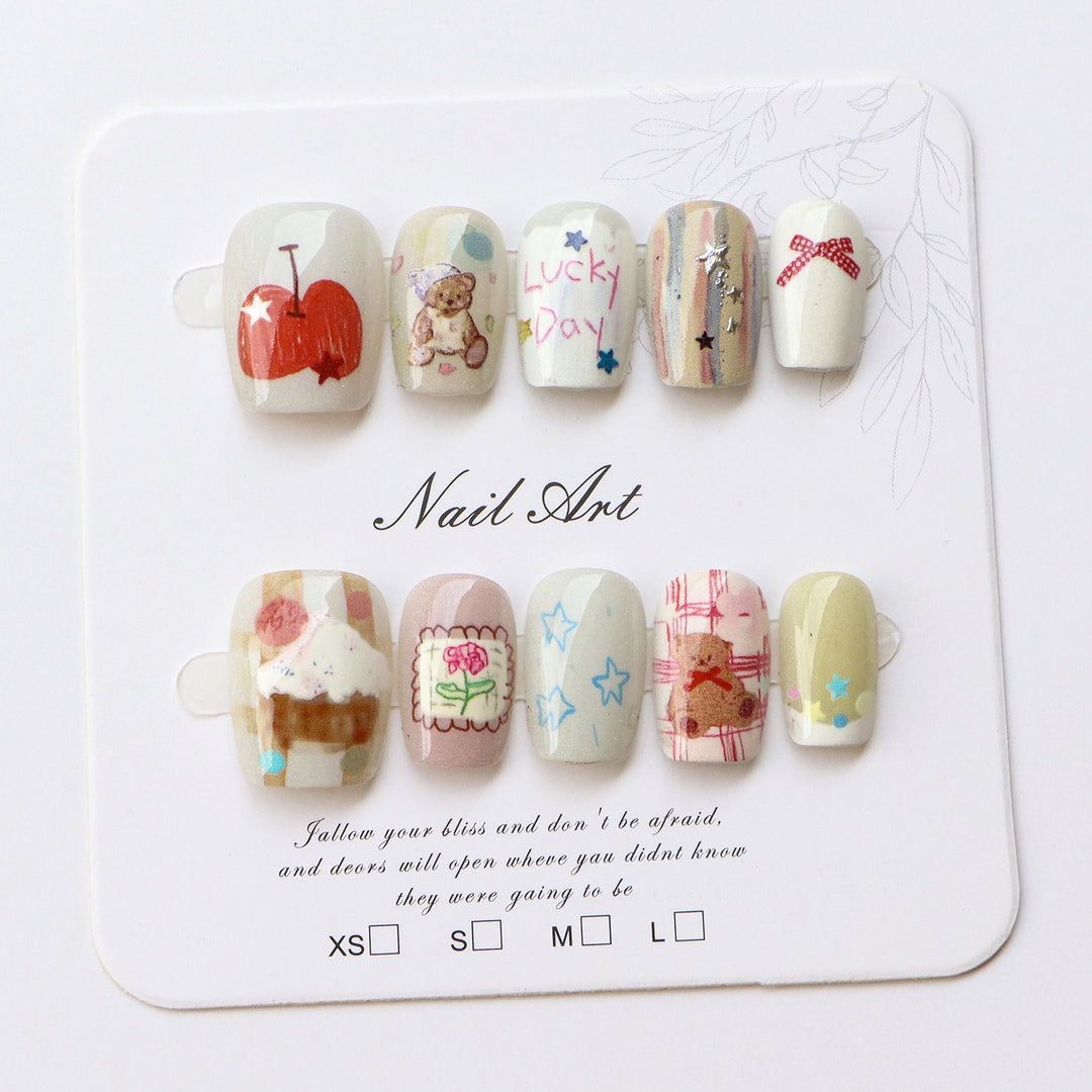 Whimsical Themed Press-On Nail Set