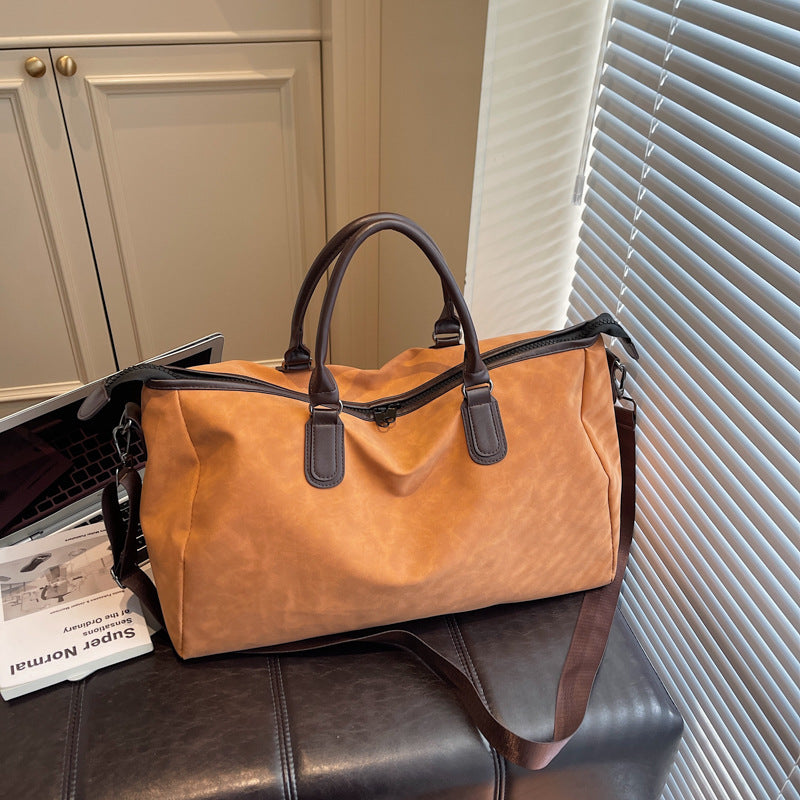 Durable Leather Travel Duffle Bag Kalsten