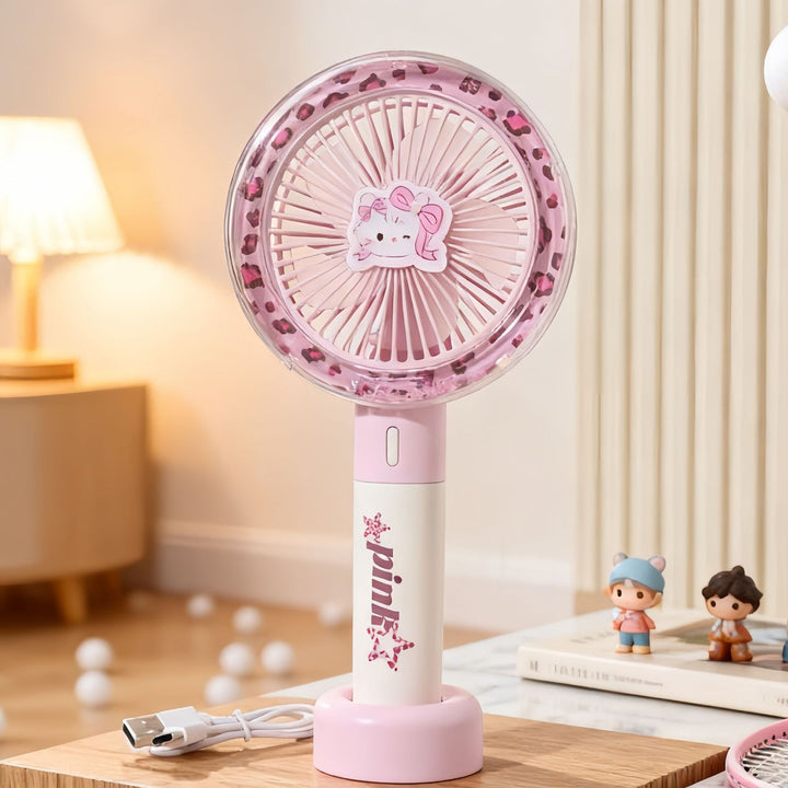 Women's portable hand fan with powerful battery technology and ergonomic design Kalsten