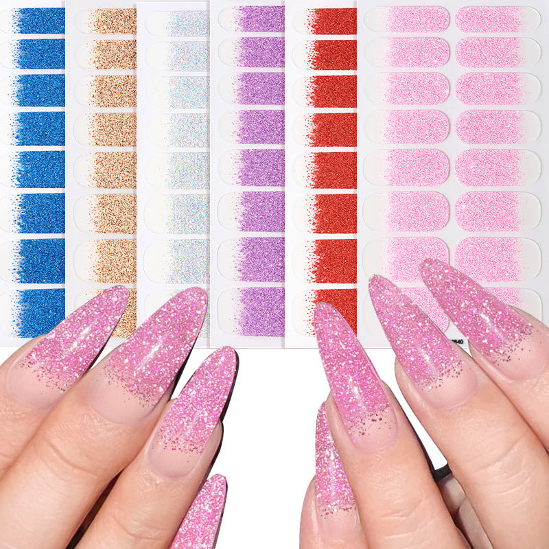 Shimmering Glitter Nail Strips