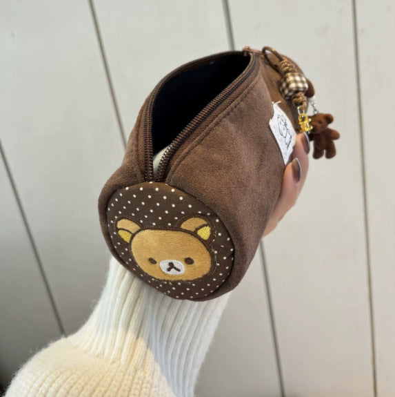 Plush Animal-Themed Multi-Functional Pencil Case