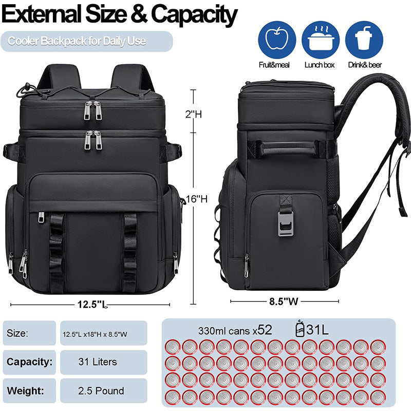 Insulated cooler bag with high-quality carrying system Kalsten